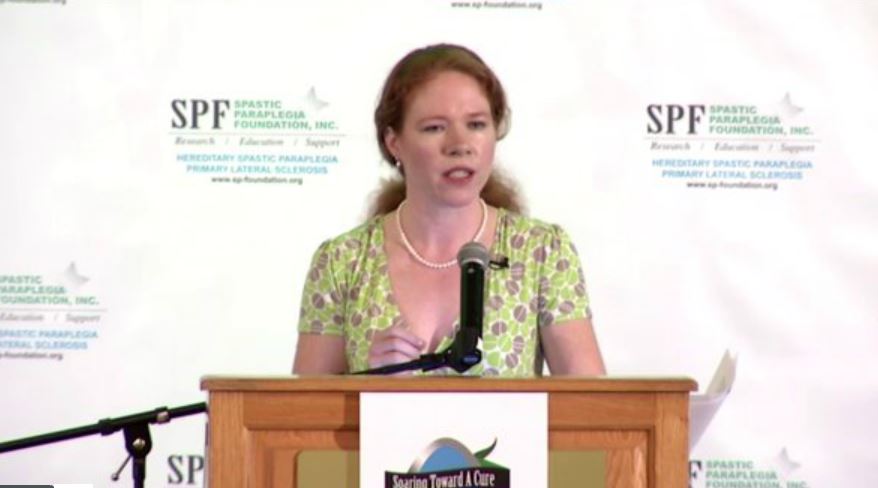 Karen speaks at the Hereditary Spastic Paraplegia Annual Conference